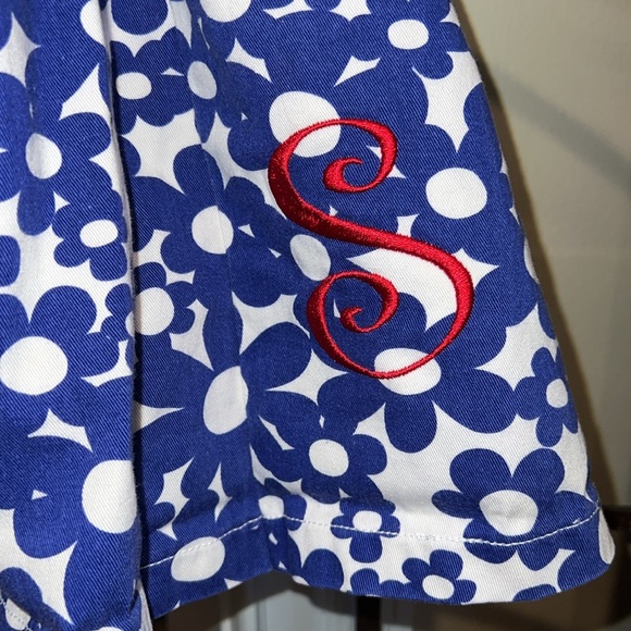 Very gently worn Baby Boden cotton pinnie “S” monogram - 12-18m - Picture 3 of 5